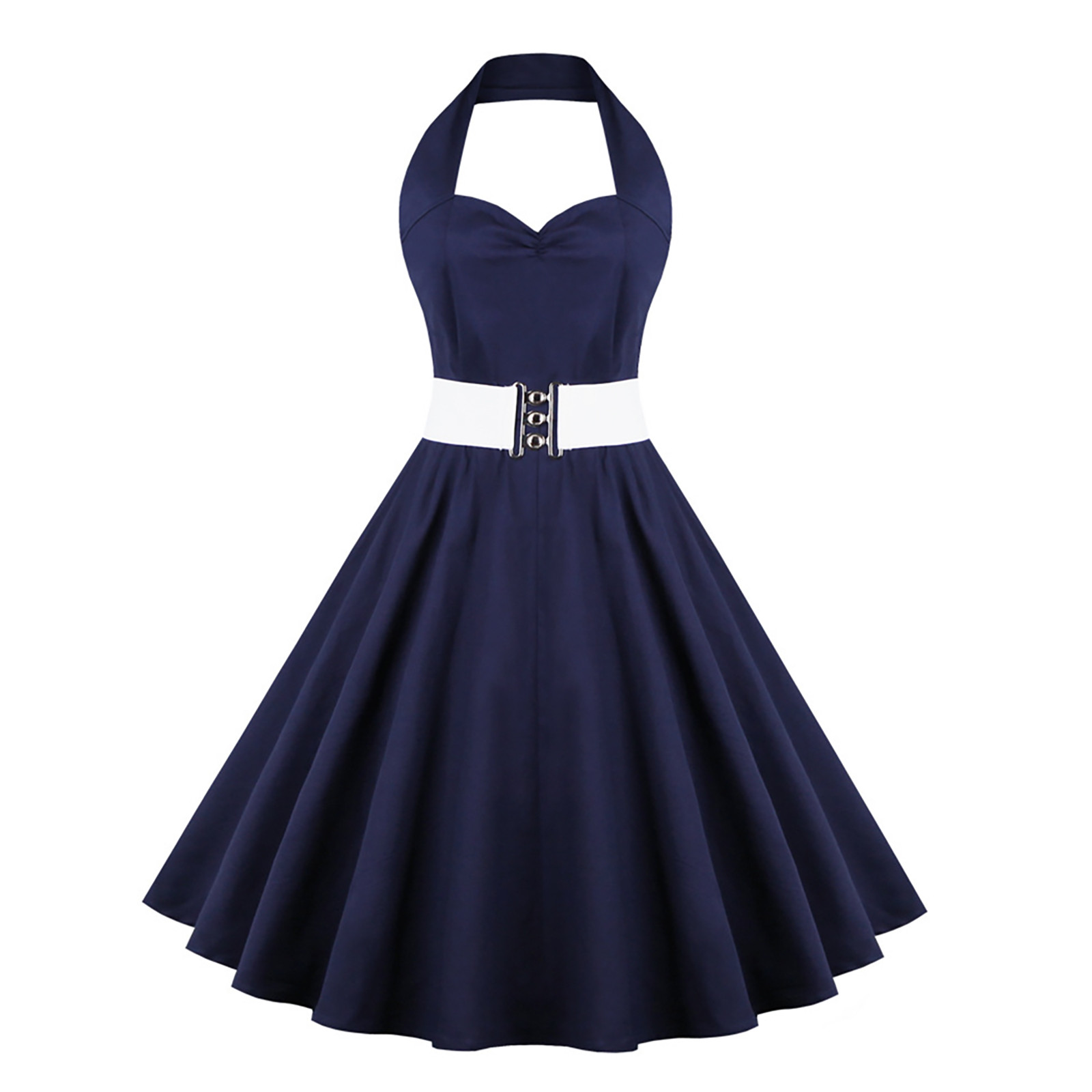 ladies navy blue dresses
